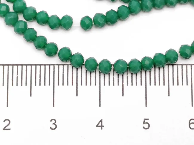 Margele cristal rondel 3x2mm verde opal (sirag)