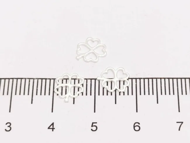 Link trifoi 8x7x0.5mm argint 925 (1buc)