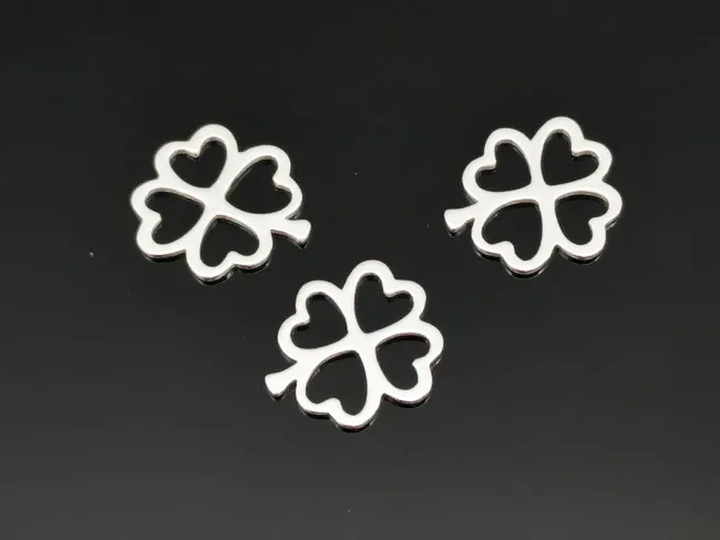 Link trifoi 8x7x0.5mm argint 925 (1buc)