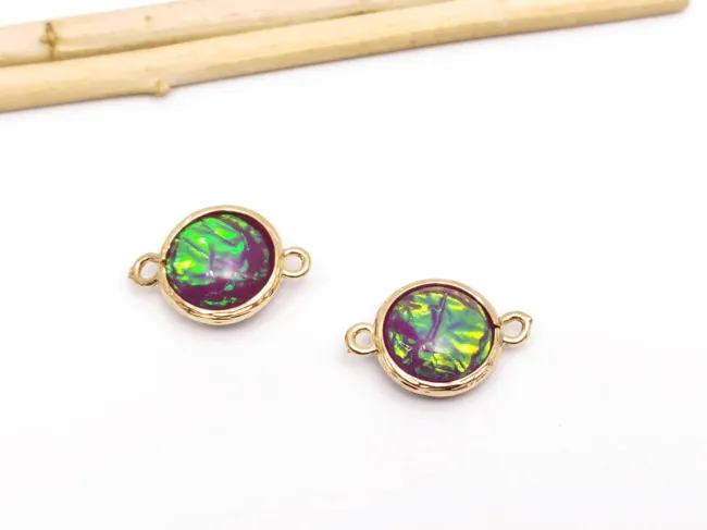 Link rasina in montura aurie 17x11mm