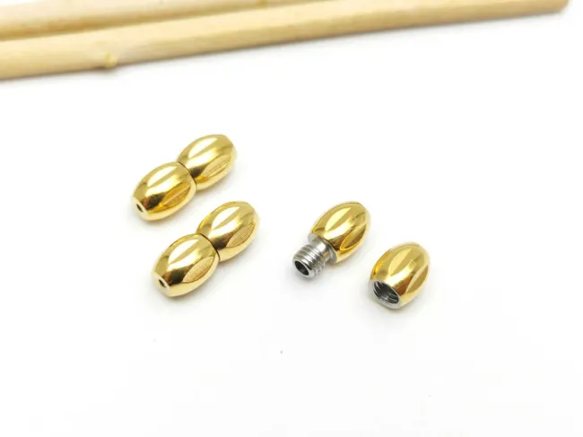 Inchizatoare cu filet otel inoxidabil auriu 12x5mm