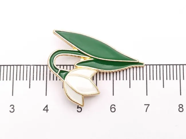 Brosa ghiocel 28x20x6mm