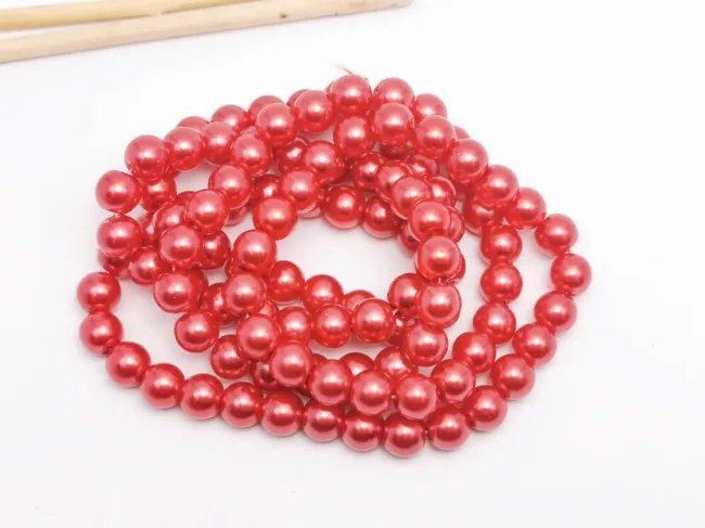 Perle de sticla 8mm grenadina (sirag)