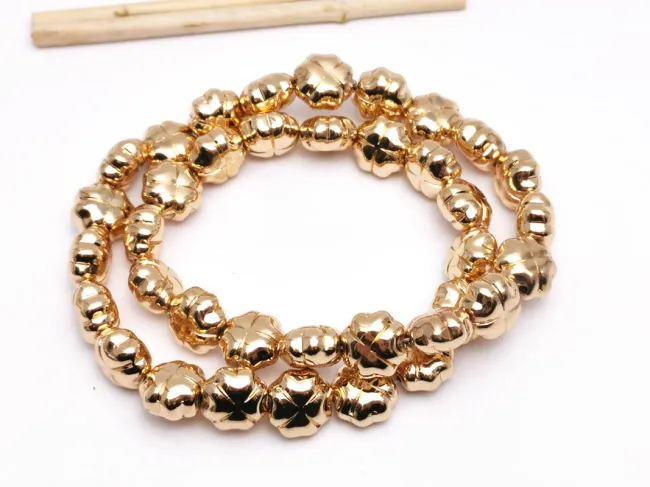 Sirag hematit trifoi 11x11x7mm auriu deschis