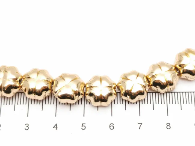 Sirag hematit trifoi 11x11x7mm auriu deschis