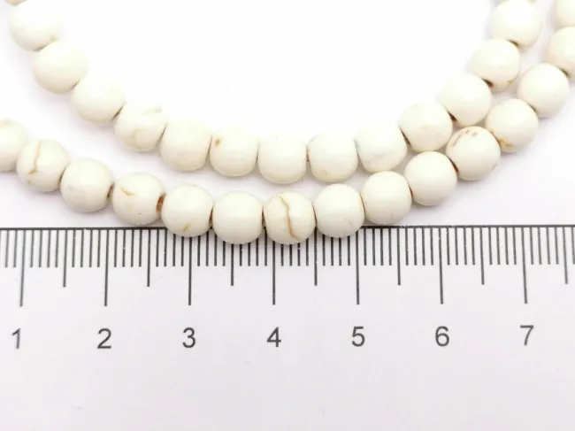 Sirag howlit de sinteza 6mm alb