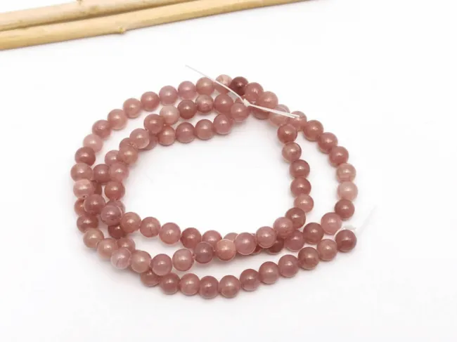 Sirag jad 4mm roz plamaniu