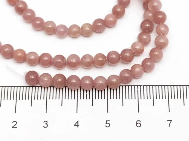 Sirag jad 4mm roz plamaniu