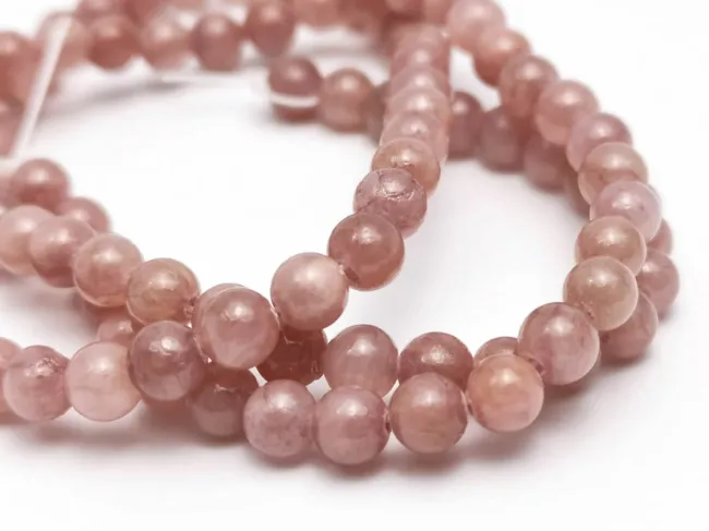 Sirag jad 4mm roz plamaniu