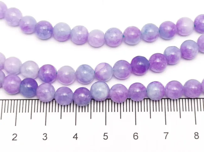 Sirag jad sfere 6mm mov lila
