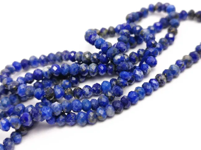 Sirag lapis lazuli rondele microfatetate 2.5x2mm