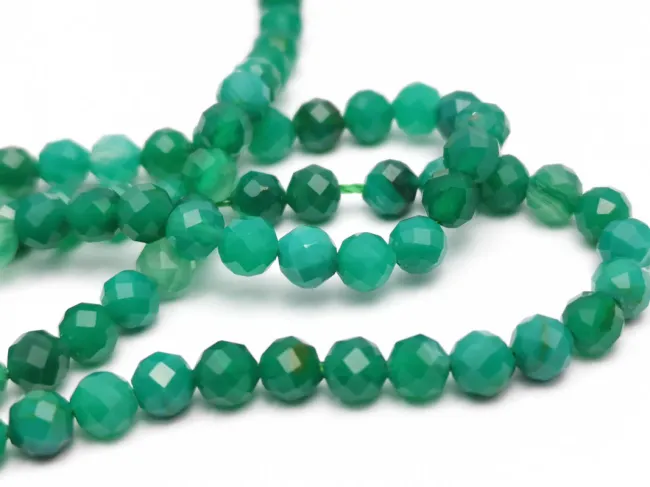 Sirag onix verde sfere microfatetate 4mm