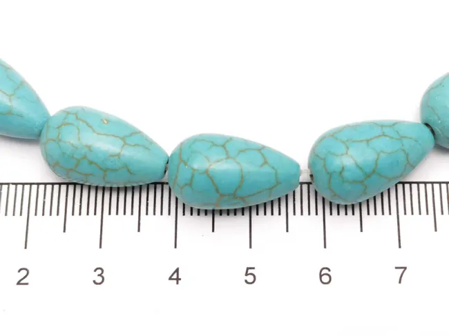 Sirag turcoaz reconstituit 16x10mm picatura