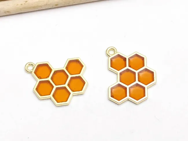 Charm fagure auriu 21x17mm