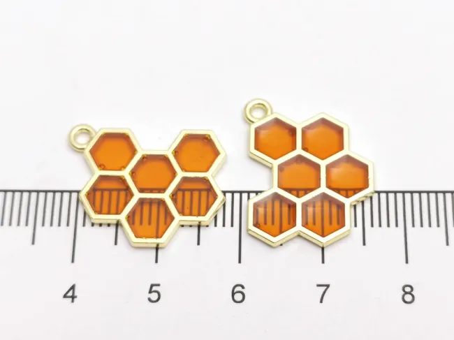 Charm fagure auriu 21x17mm