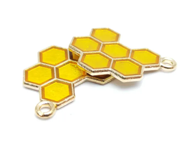 Charm fagure auriu 21x17mm