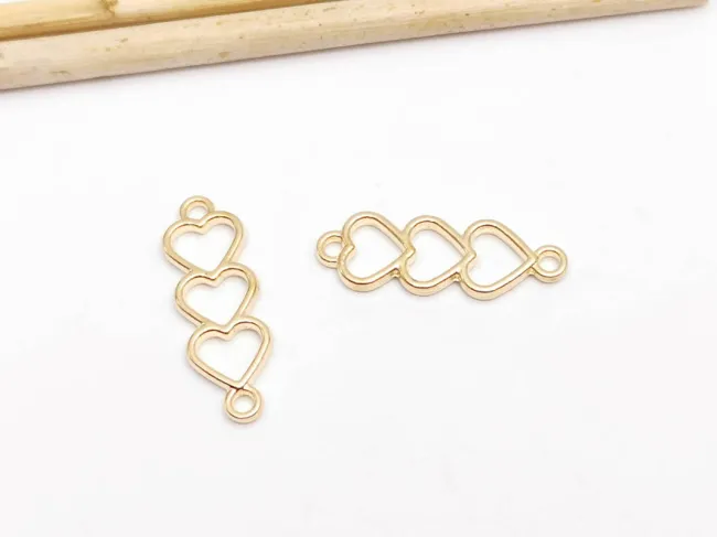 Link inimi 24x8mm auriu