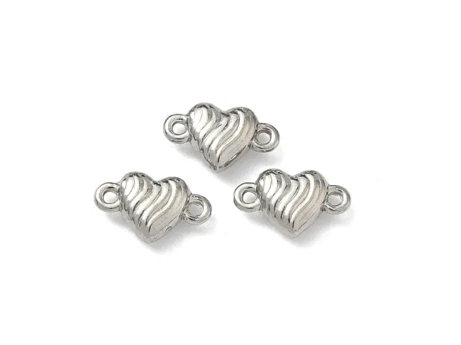 Link otel inoxidabil 304 inima 9.5x6x2.5mm