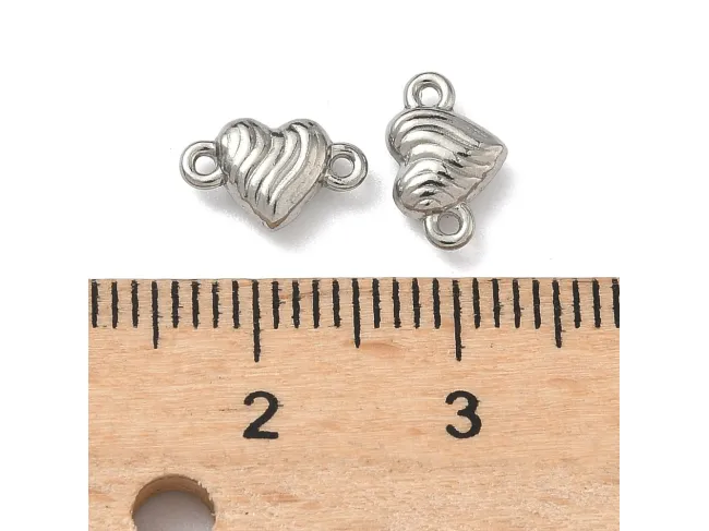 Link otel inoxidabil 304 inima 9.5x6x2.5mm