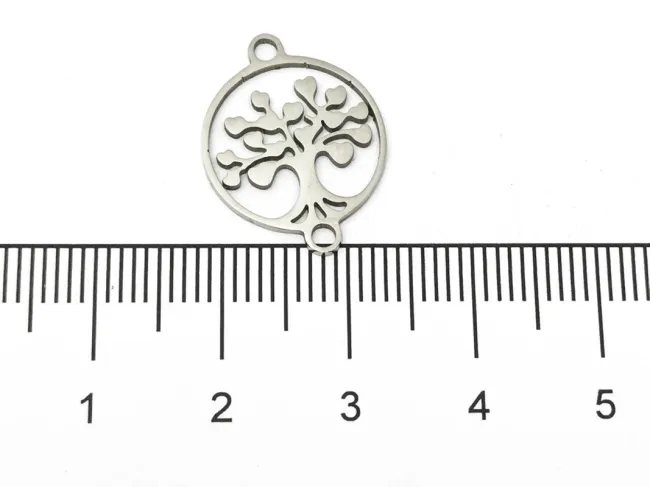 Link otel inoxidabil 201 copacul vietii 19x15x1mm