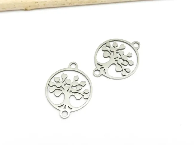 Link otel inoxidabil 201 copacul vietii 19x15x1mm