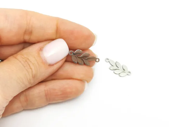 Link otel inoxidabil 201 frunza 19.5x8.5x1mm