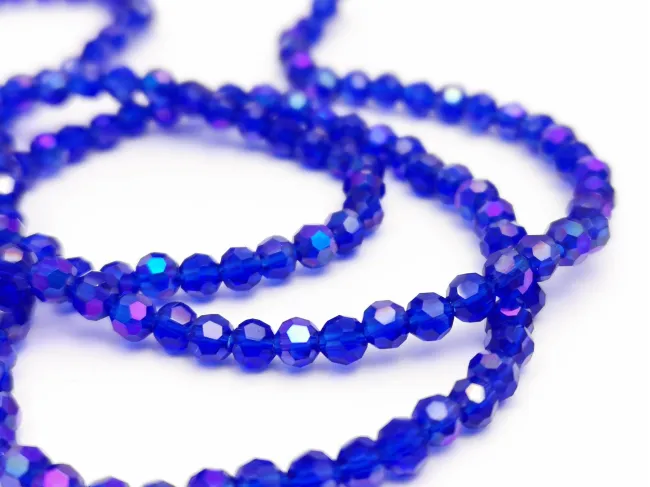 Margele cristal rotund fatetat 3~3.5mm blue AB (sirag)