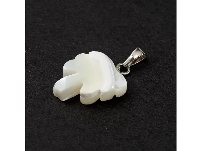 Pandantiv sidef palmier 18x13mm