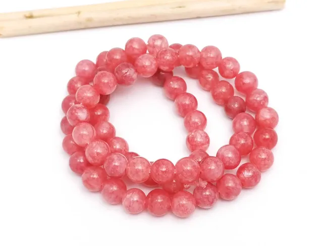 Sirag jad sfere 6mm roz roze