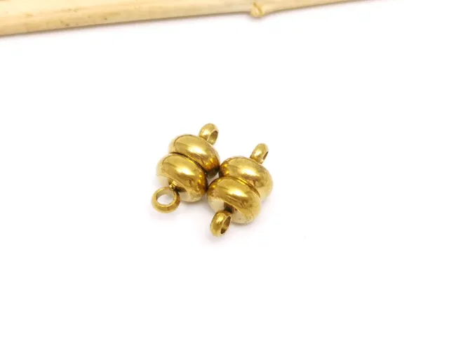 Inchizatoare magnetica otel inoxidabil 304 auriu placat IP 11x6mm