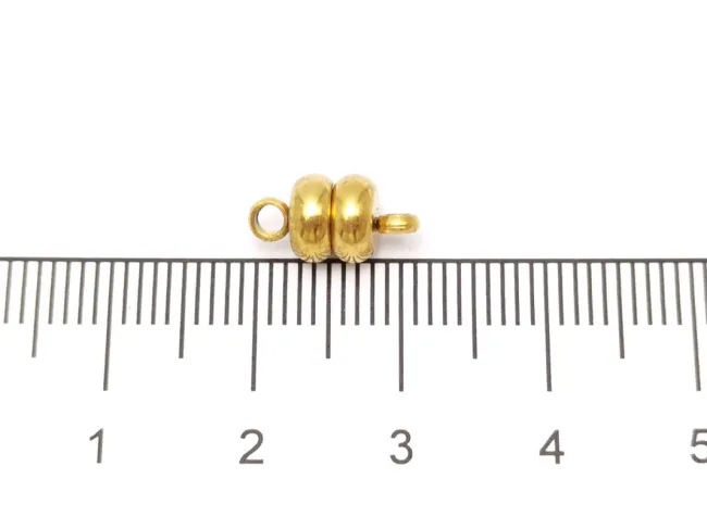 Inchizatoare magnetica otel inoxidabil 304 auriu placat IP 11x6mm