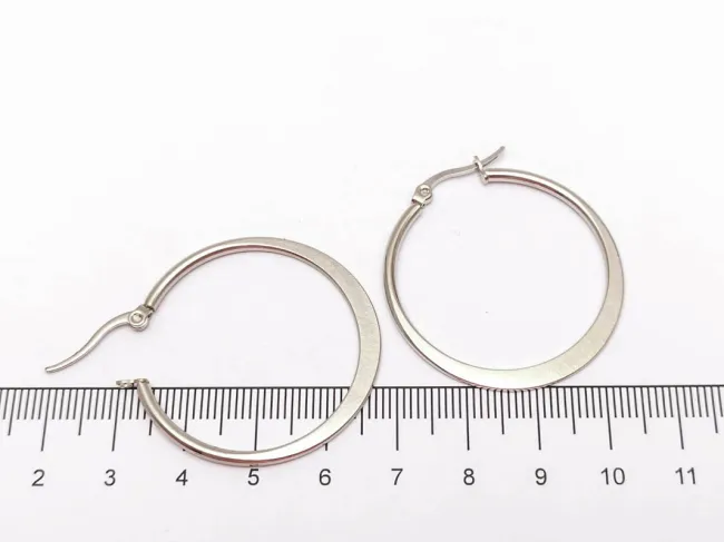 Tortite cercei otel inoxidabil 304 hoop 38x34mm (2buc)