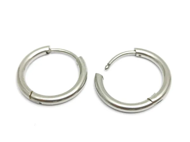 Tortite cercei otel inoxidabil 202 rotunde 16x15mm (2buc)