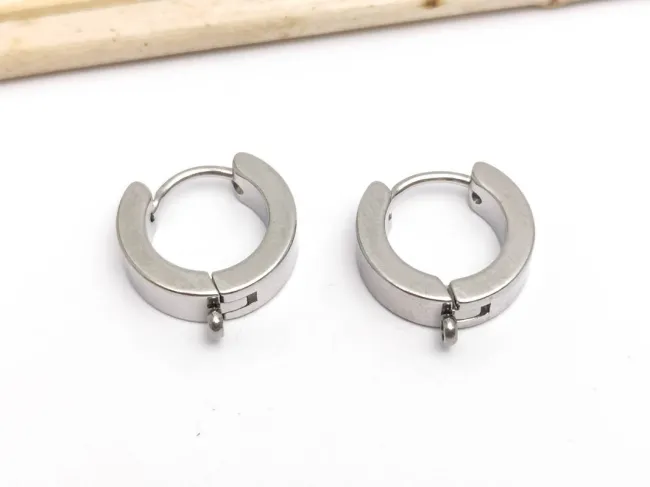 Tortite cercei otel inoxidabil 201 hoop 15x13x4mm