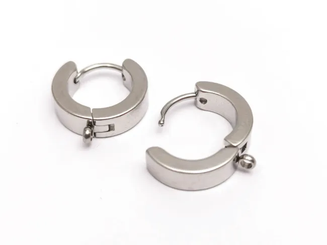 Tortite cercei otel inoxidabil 201 hoop 15x13x4mm