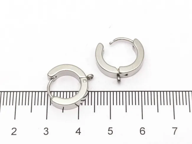 Tortite cercei otel inoxidabil 201 hoop 15x13x4mm
