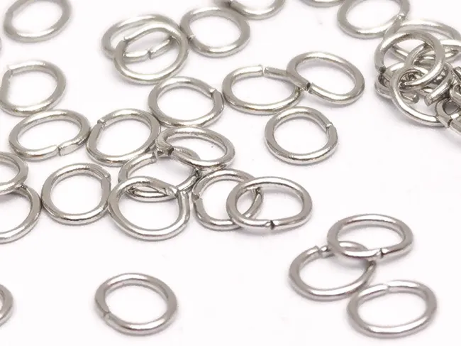 Zale ovale otel inoxidabil 304 - 3x2.5mm, grosime 0.4mm (50buc)