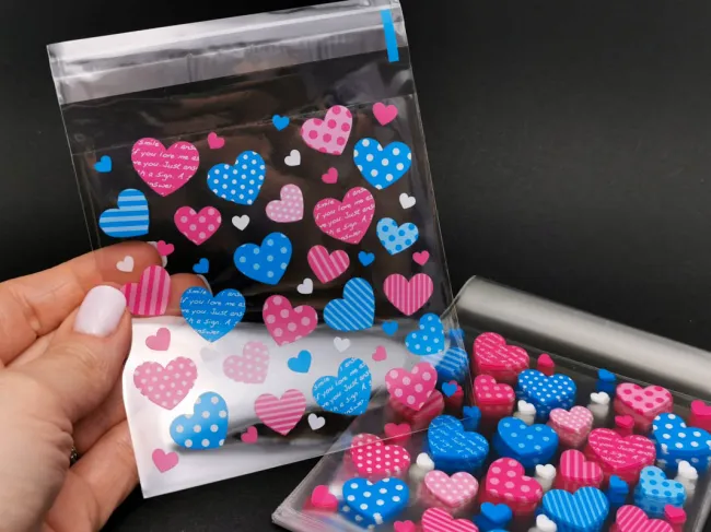 Pungi celofan autoadezive 13x10cm (10buc)