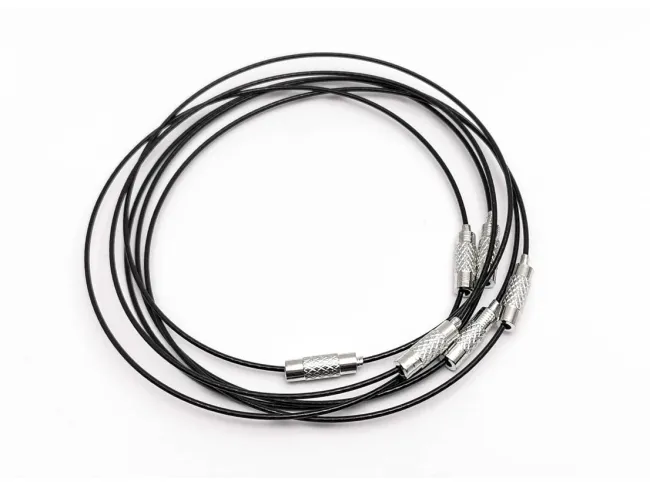 Baza bratara din sarma siliconata 7.2cm negru