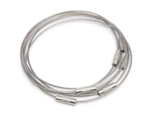 Baza bratara din sarma siliconata 7.2cm argintiu