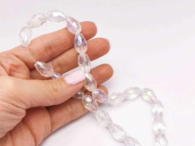 Sirag Cristal picatura 15x10mm transparent AB