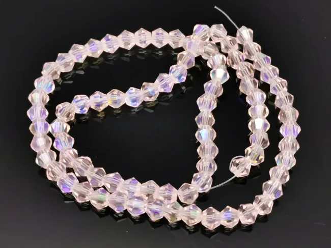 Margele cristal biconic 4mm roz heliotrop (sirag)