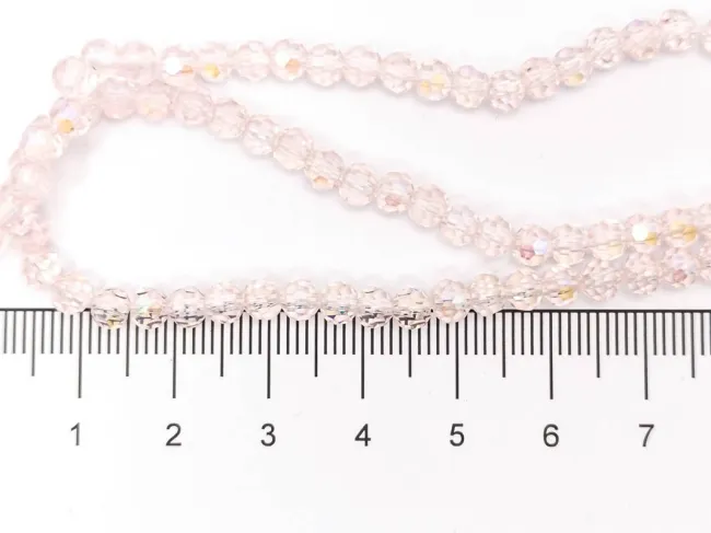 Margele cristal rotund fatetat 4mm roz heliotrop (sirag)
