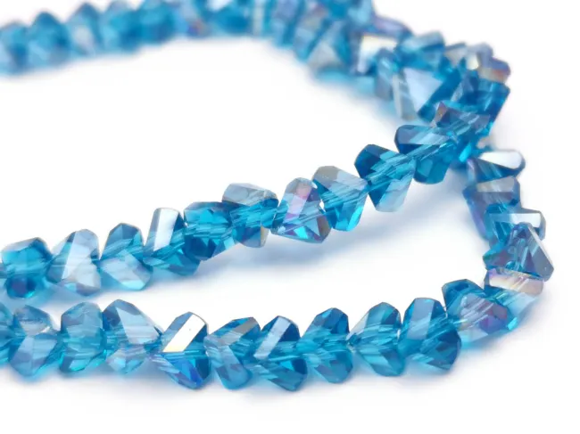 Margele cristal triunghi 3.5x4x3.5mm marin AB (sirag)