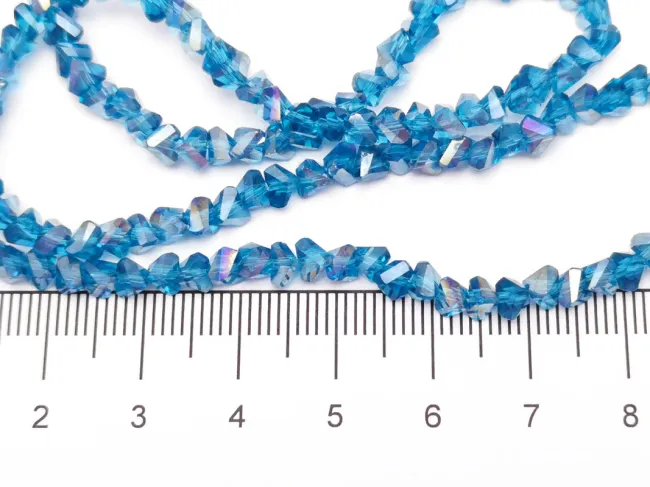 Margele cristal triunghi 3.5x4x3.5mm marin AB (sirag)