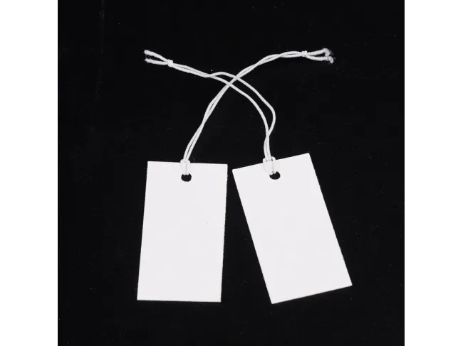 Etichete pentru pret cu ata elastica 35x18x0.4mm (50buc)