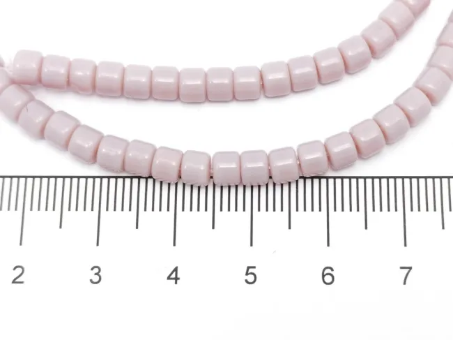 Margele sticla rondele 4x3.5mm lavanda deschis opac (sirag)