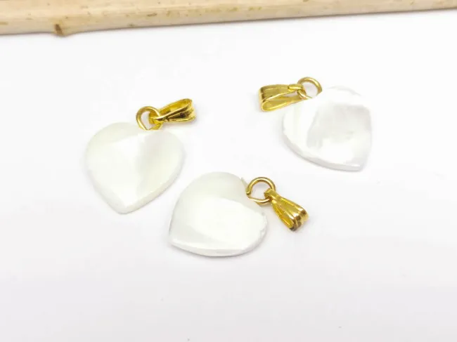 Pandantiv sidef inima 12mm
