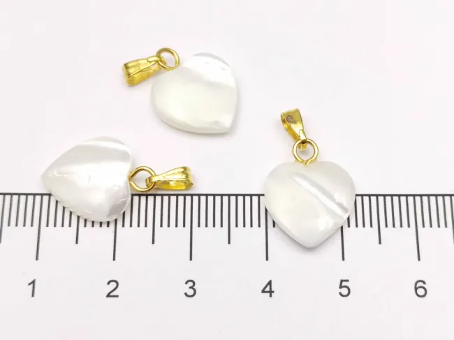 Pandantiv sidef inima 12mm