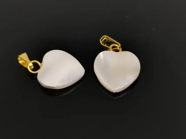 Pandantiv sidef inima 12mm